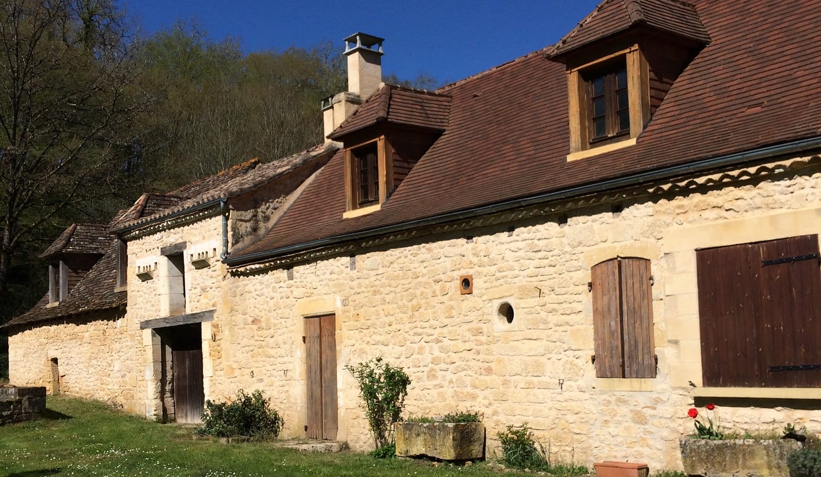 Exterior of gite before renovation