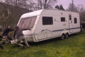 Caravan living in France