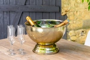Champagne on ice in the French countryside