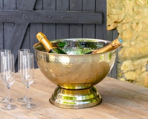 Champagne on ice in the French countryside