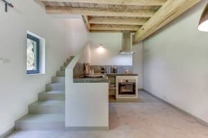 Separate gite apartment kitchen