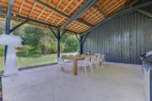 Luxurious outside dining area