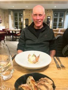 Peter Peter enjoying his dinner