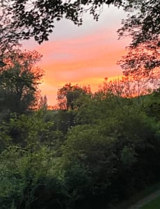 Evening sky Evening sky over Perigord, Dordogne