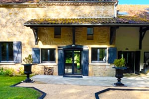 Beautiful front aspect of the gite in France