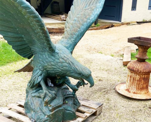 Waiting for its plinth The statue waiting to be placed