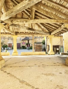 Cadouin market Cadouin covered market - not open