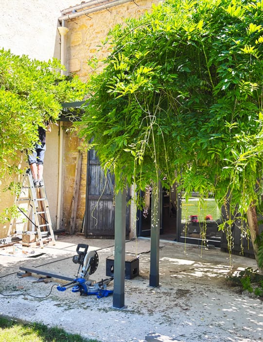 Building pergola Building the Fontalbe pergola