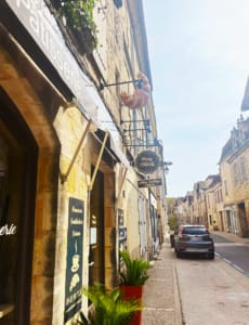 Outside the bakery Street view of the patisserie