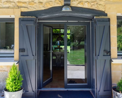 Gite main entrance The main entrance to the Dordogne gite