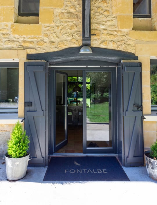 Gite main entrance The main entrance to the Dordogne gite