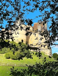 Chateau on the hill French chateau on the hill in the Dordogne