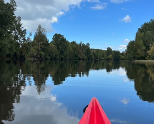 Messing about on the River Dordogne by canoe